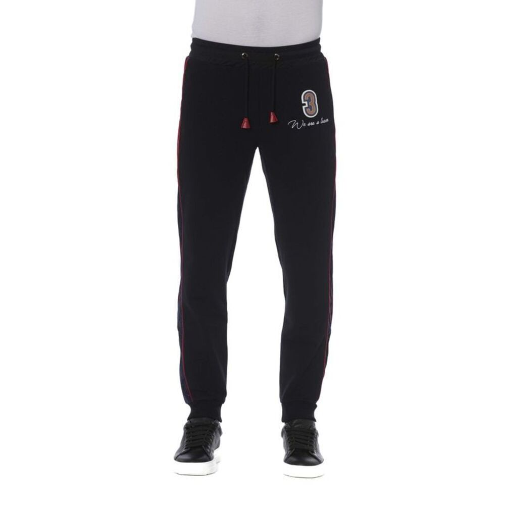 Trussardi Black Cotton Men's Sports Men's Pant